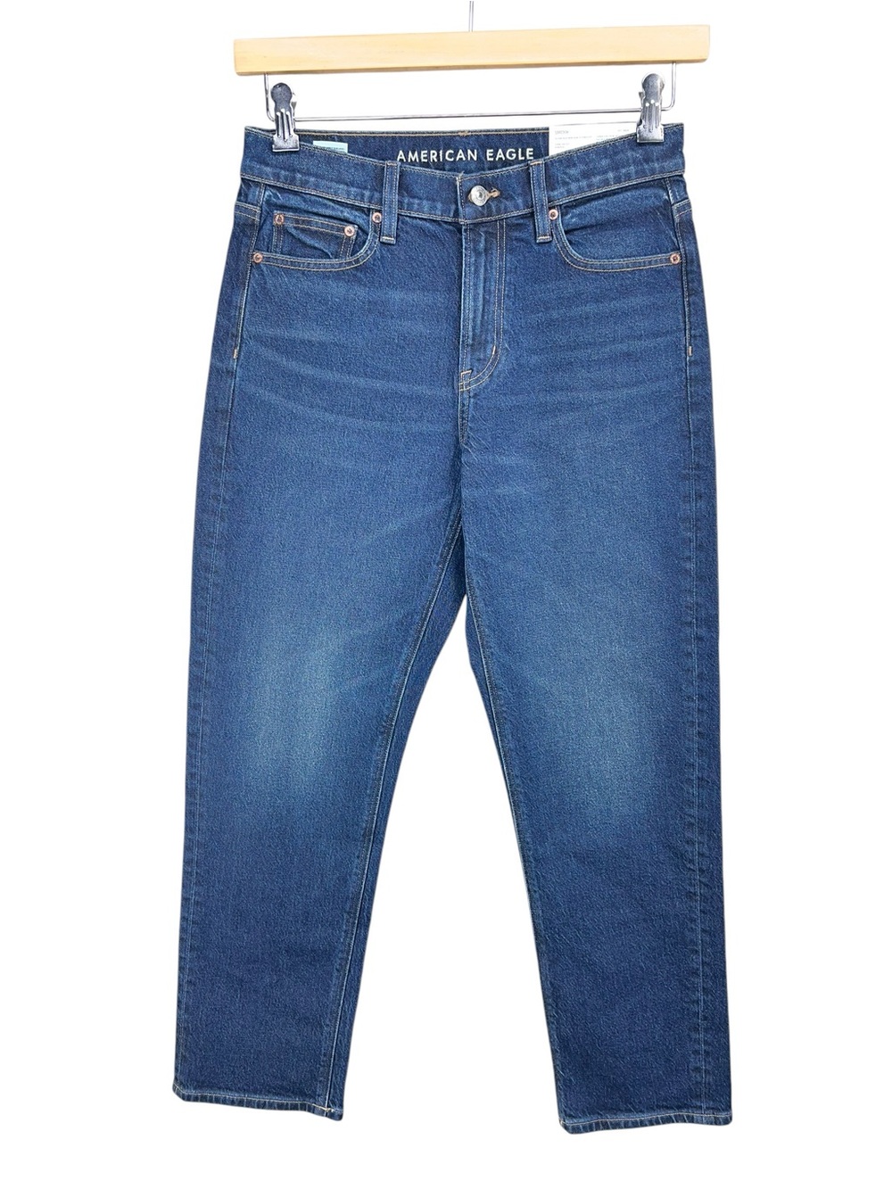 American Eagle Super High Rise Ankle Straight Jeans Womens 4 New with tags